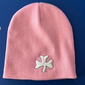 Girls Shamrock clover knit hat